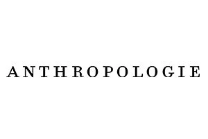 Anthropologie logo in black and white.