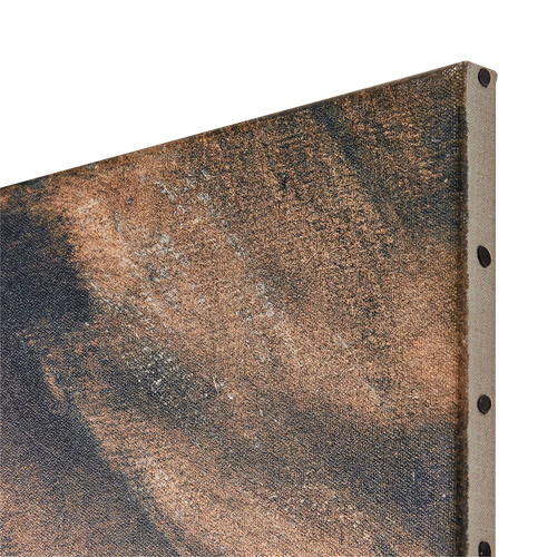 Example of an artwork with gallery mounted tacks. 