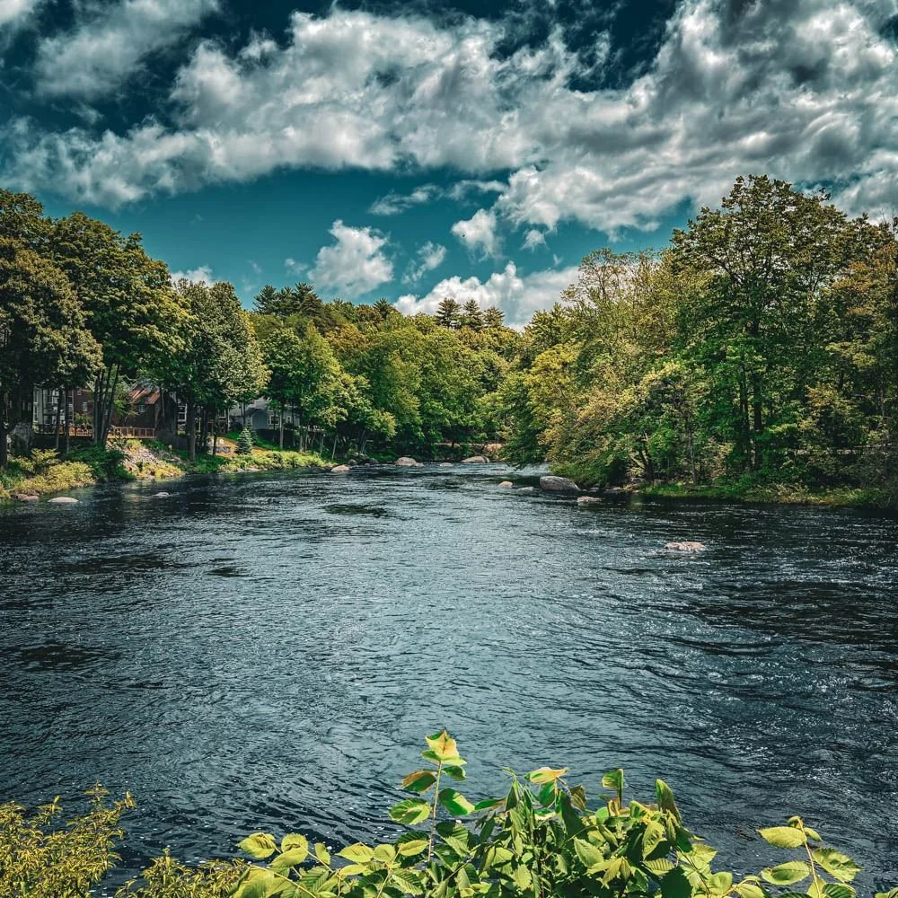 The Contoocook River near The Living Room in Henniker, NH