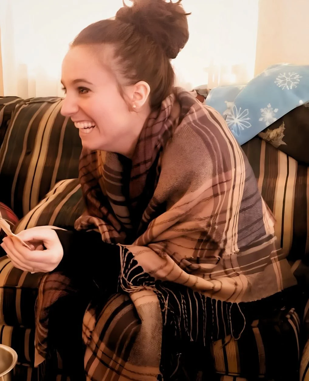 Noelle Jones sitting in conversation