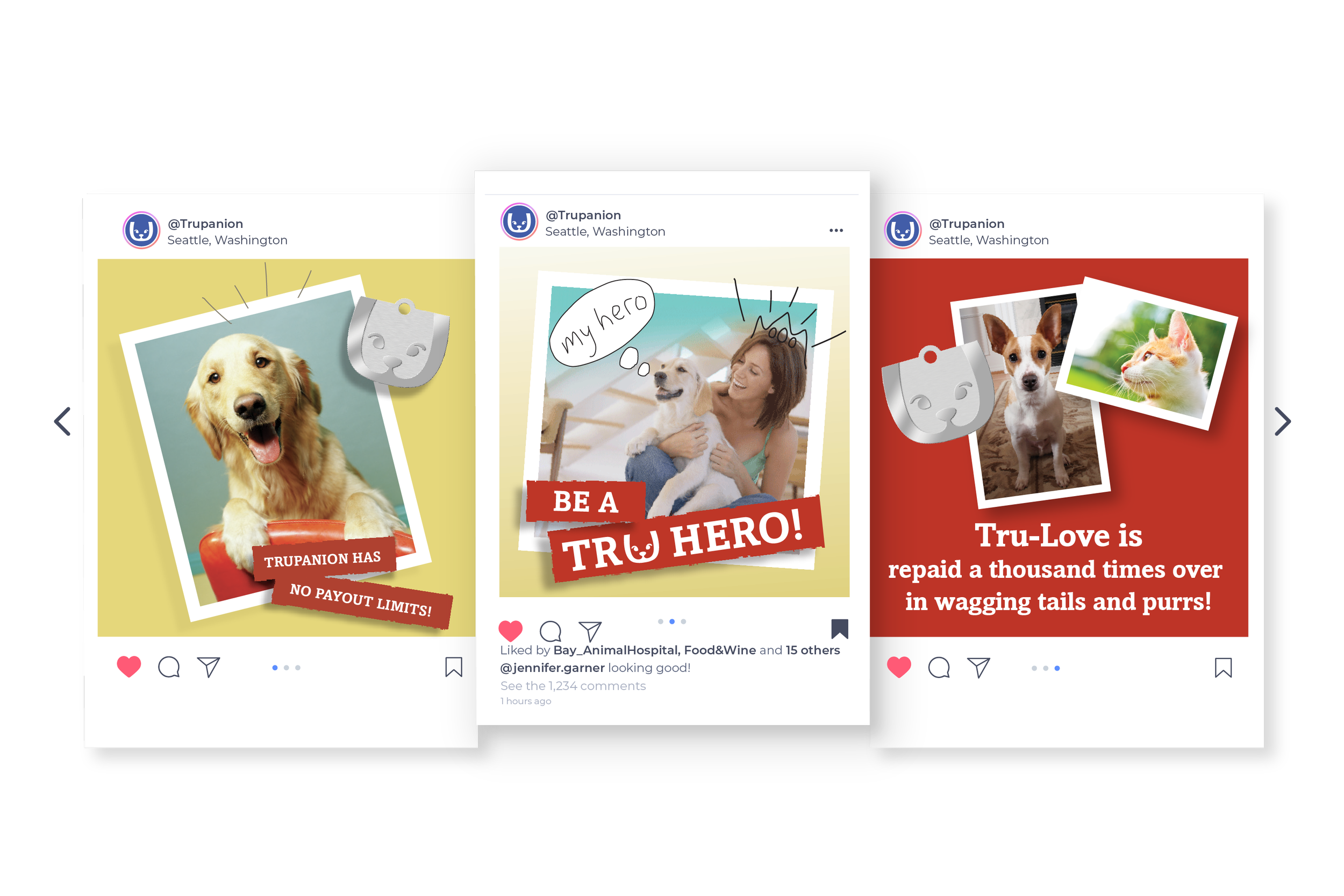 Trupanion pet insurance social media posts