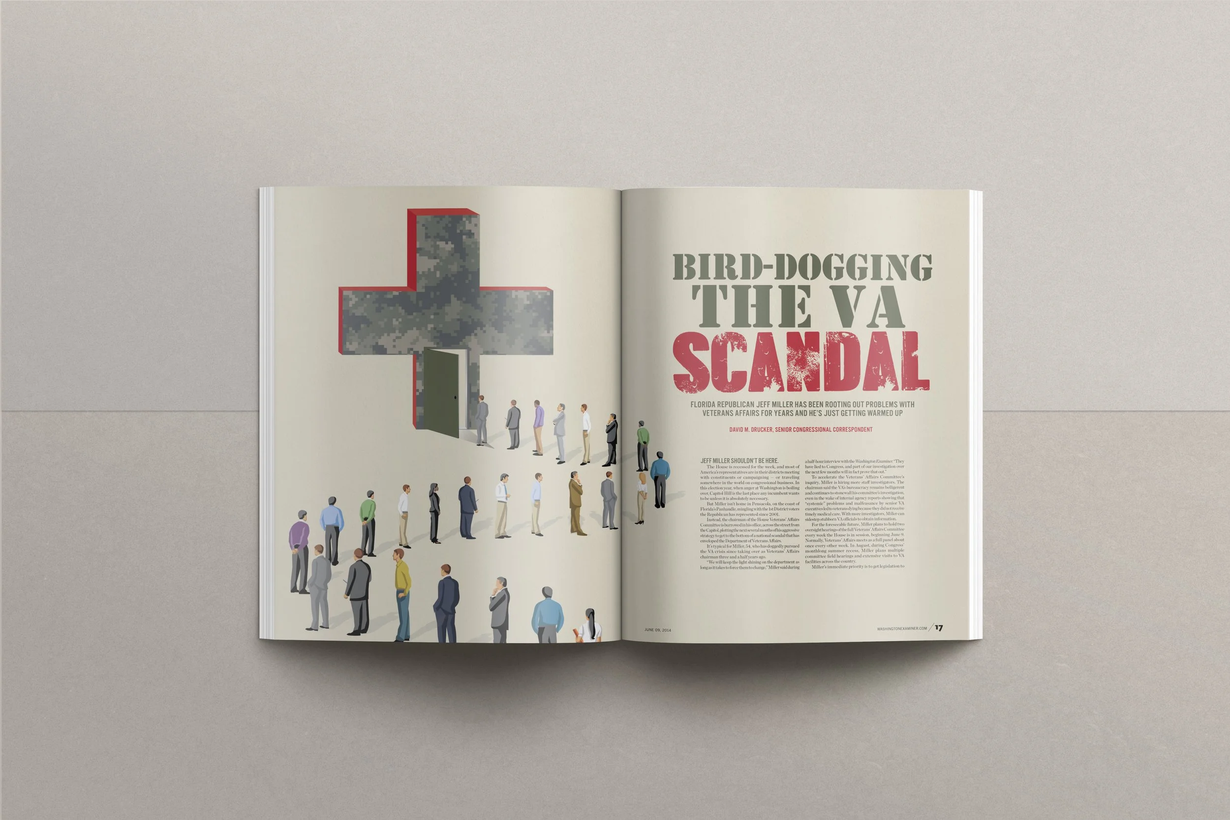 Editorial current events magazine design layout 