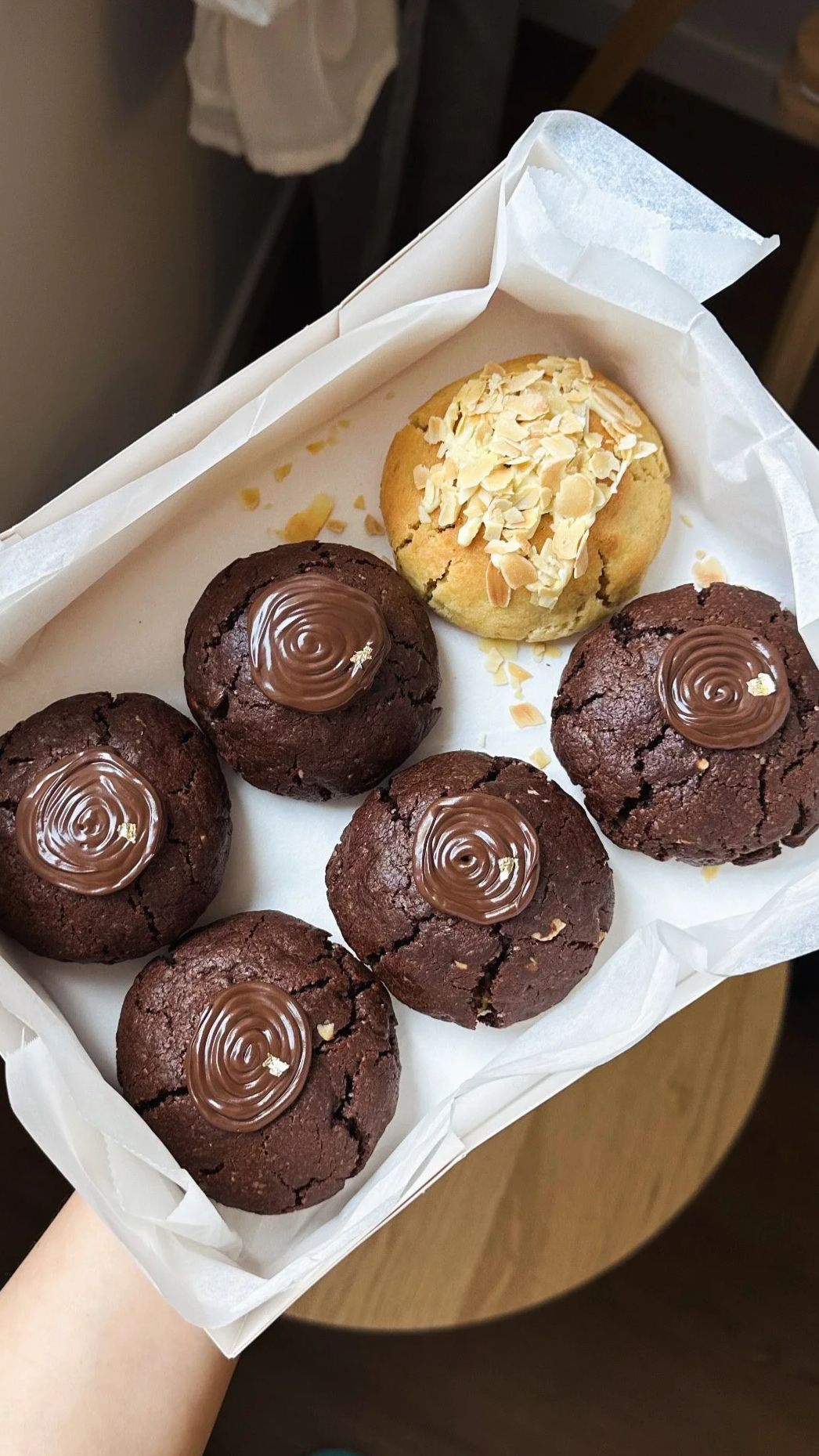 NY Style Nutella Stuffed Chocolate Cookies