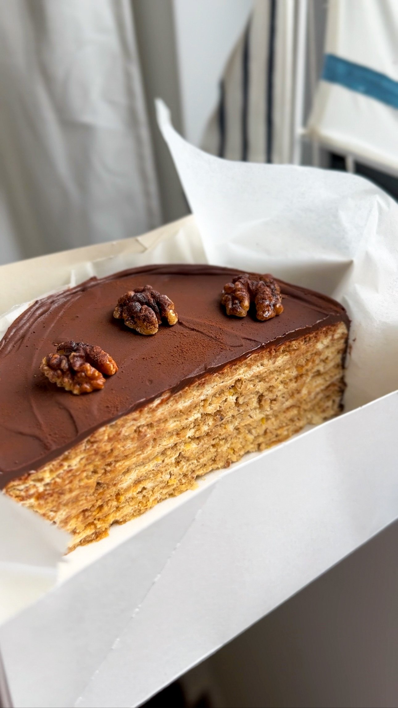 Walnut - chocolate cake