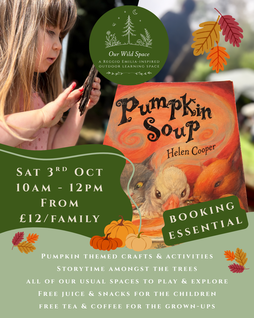 Stay & Play | Pumpkin Soup | Saturday 3rd October | 10am-12pm