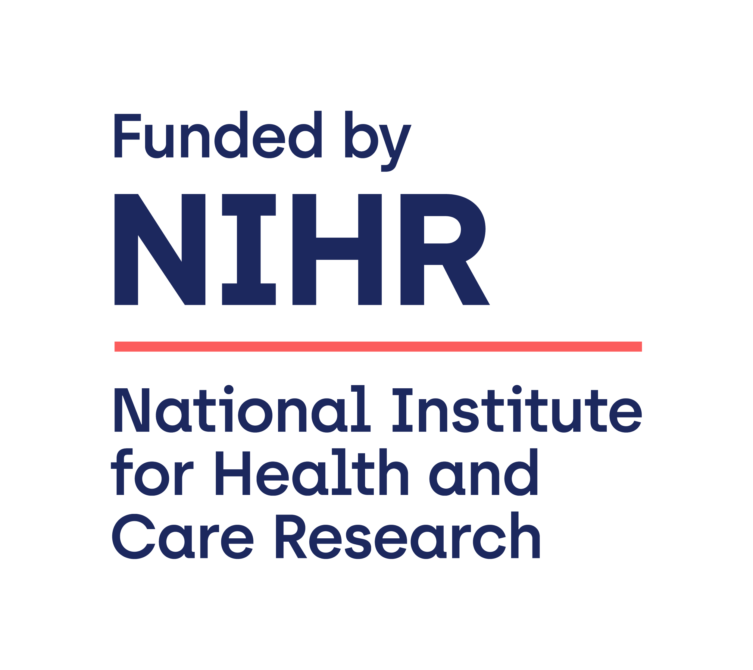 Logo of the National Institute for Health and Care Research with the tagline "Funded by NIHR".