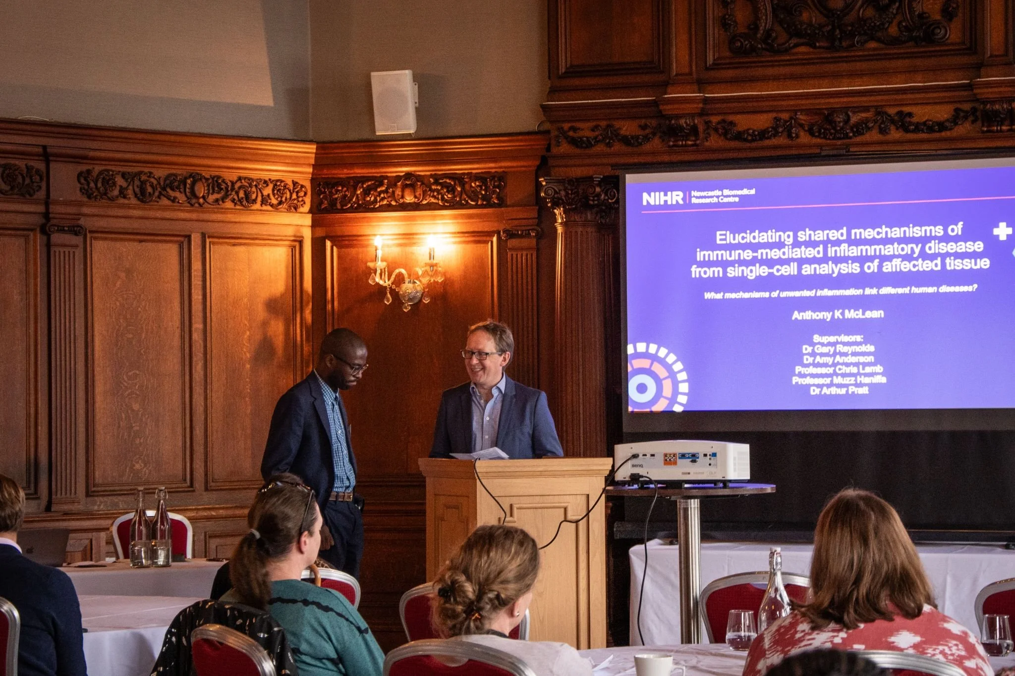 Anthony K. McLean and Professor Ed Vital