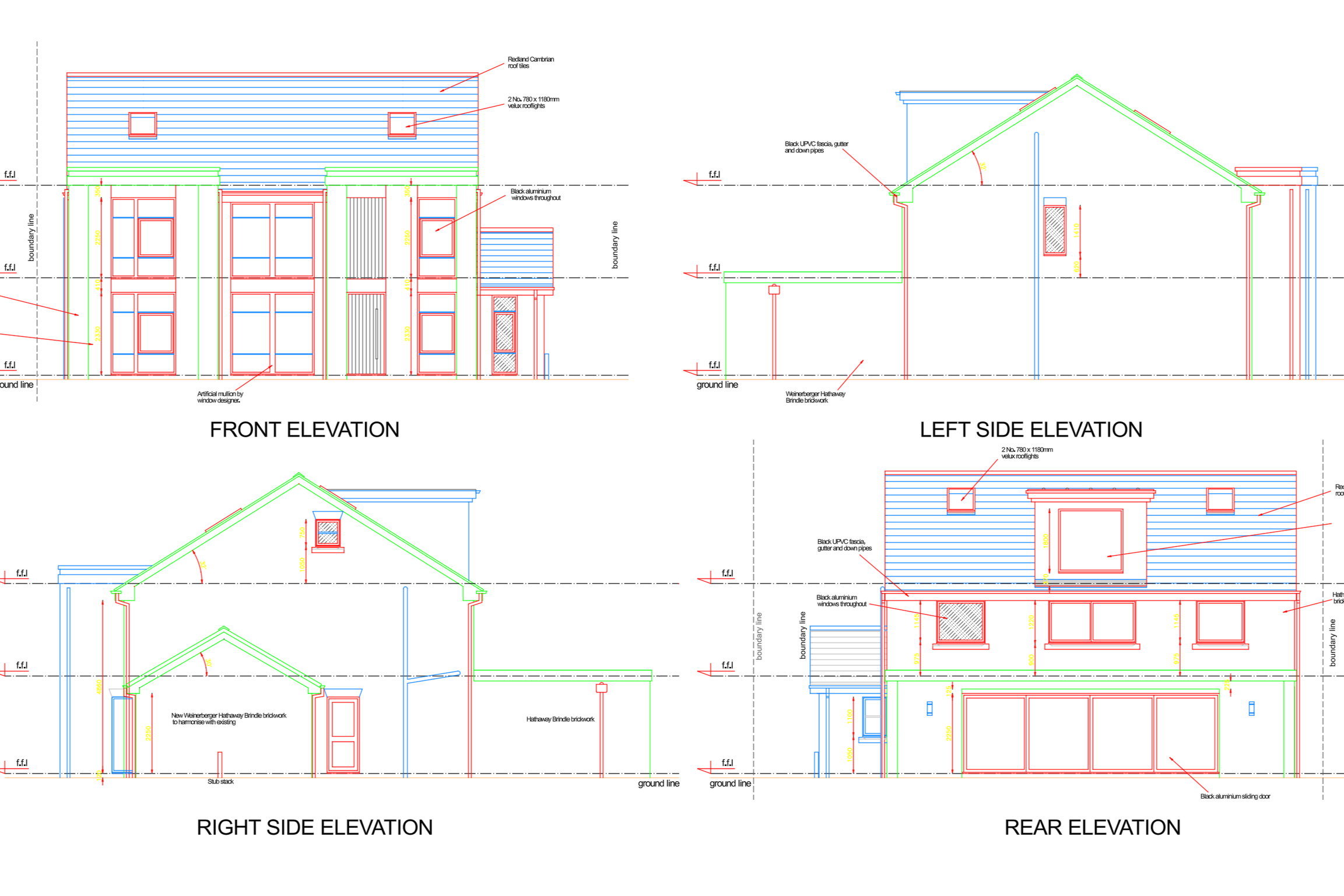 Elevation Drawings Received