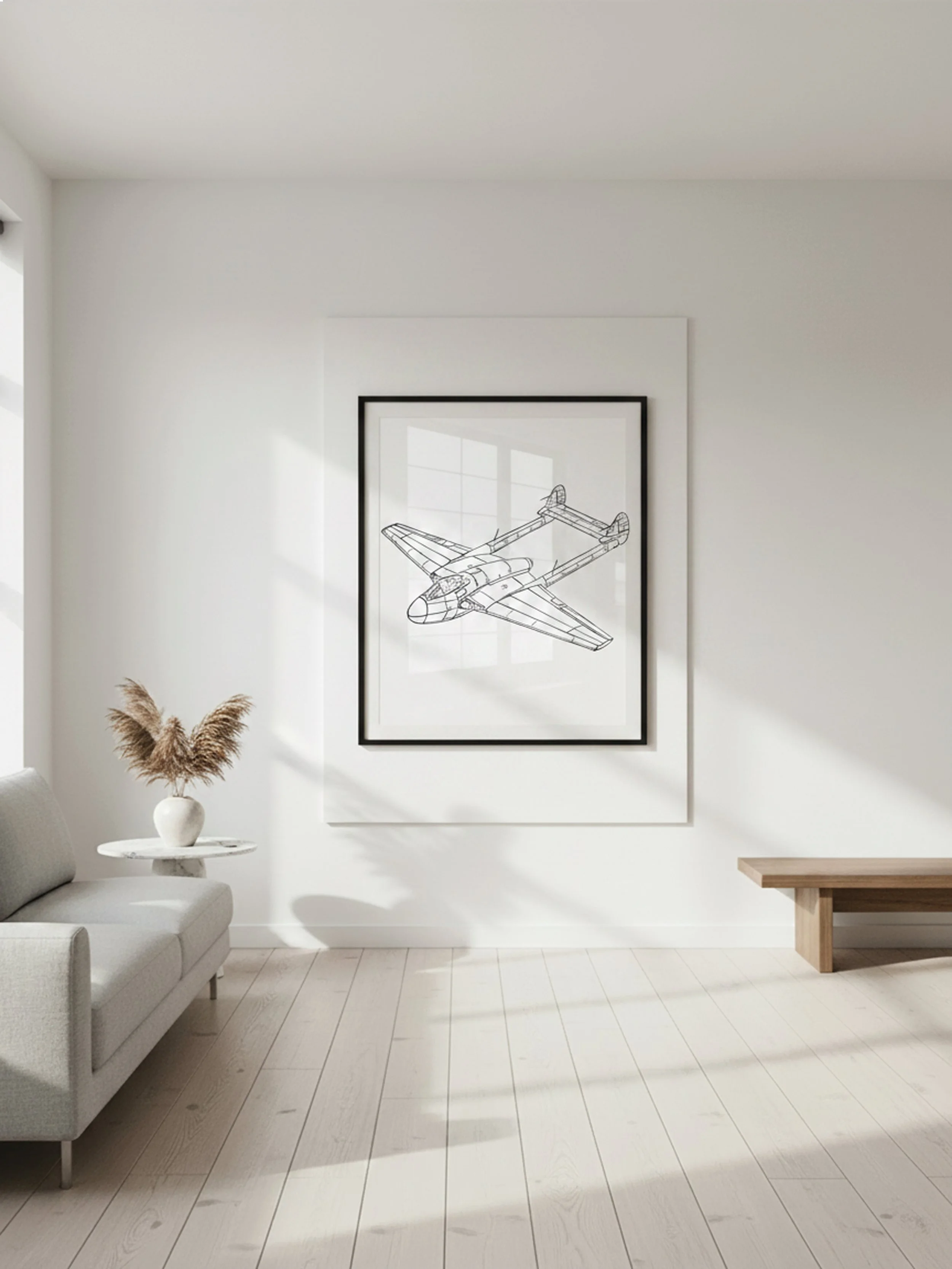 De Havilland Vampire Aviation Art Print – Digital Download Poster
