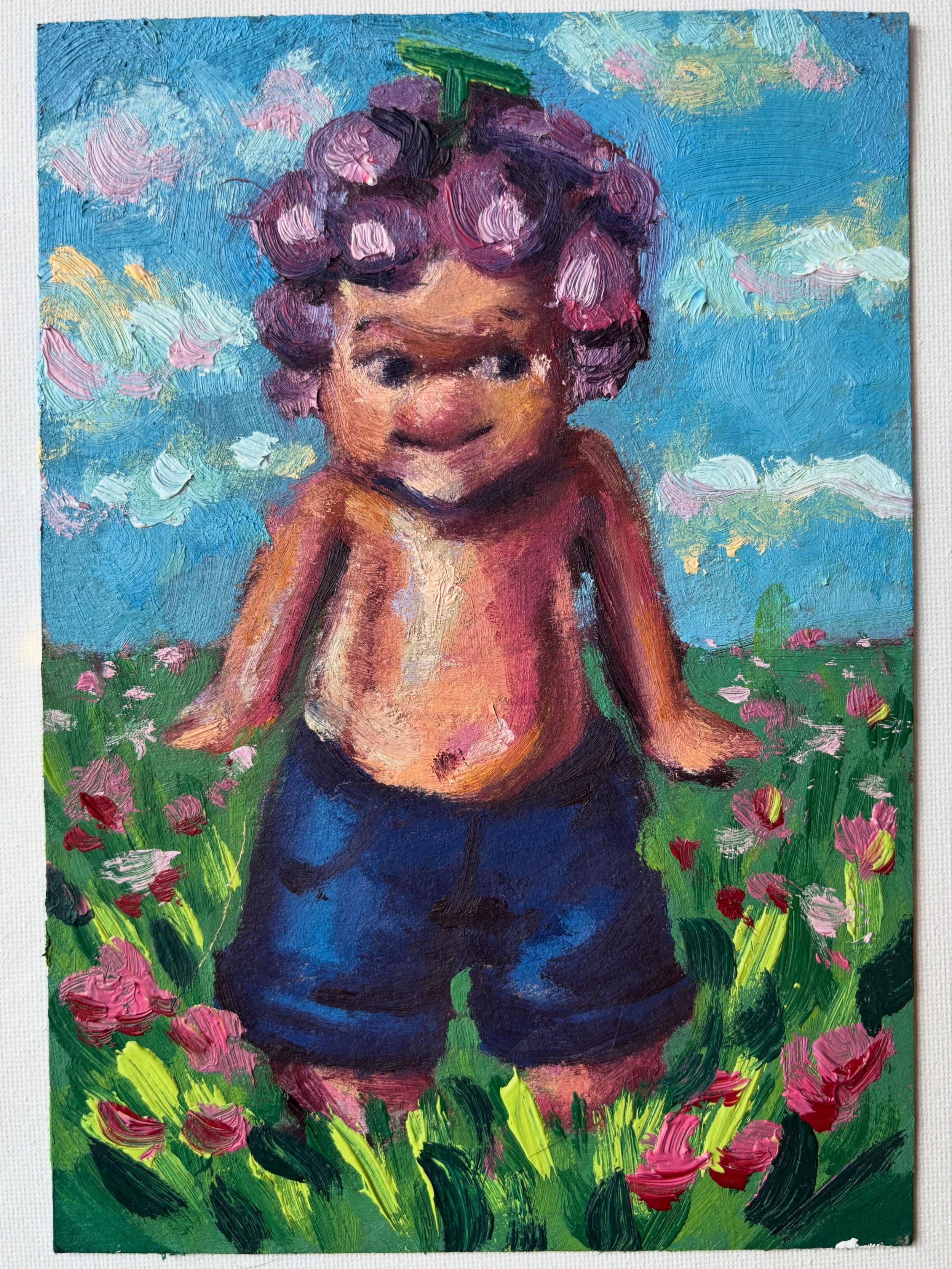 Meadow Baby #2
oil on cardboard 
5x8
2026
Available