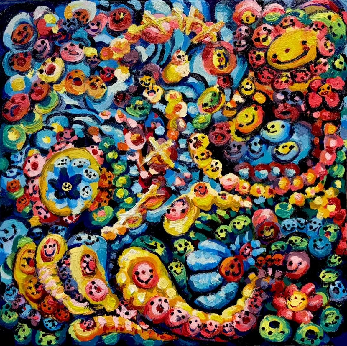 Life as a particle
Oil and acrylic on canvas
12x12&rdquo;
2026
