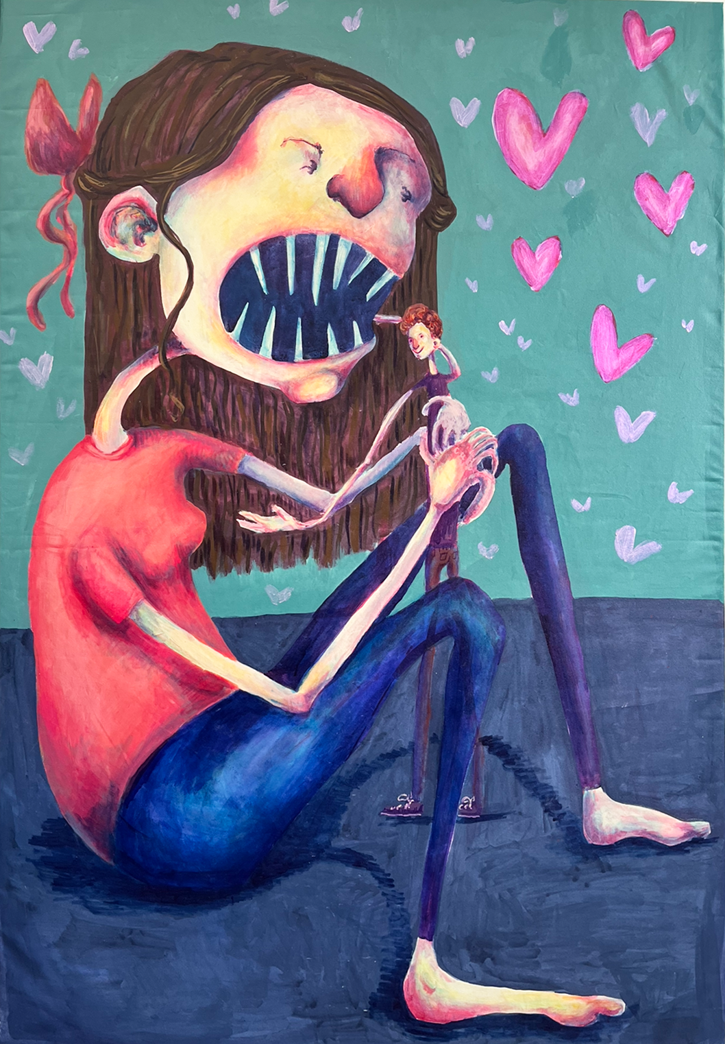 I could just eat you up!, 2025
Acrylic on canvas
48x72