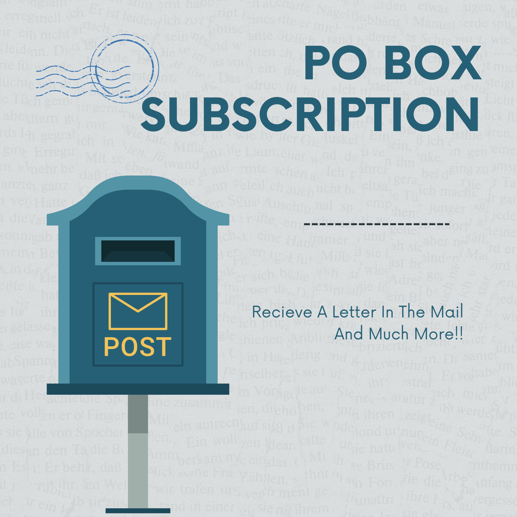 P.O. Box Subscription - Minimum