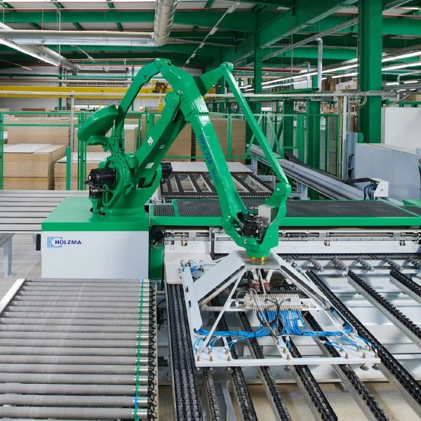 Industrial robotic arm working at Sachsenküchen