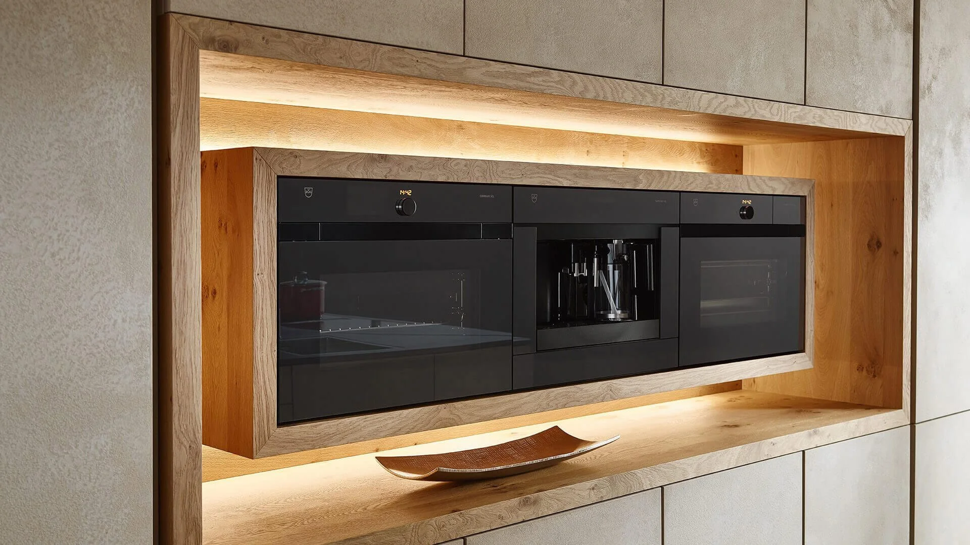 Tessa by Sachsenküchen premium German luxury kitchens surrounded in wood decor