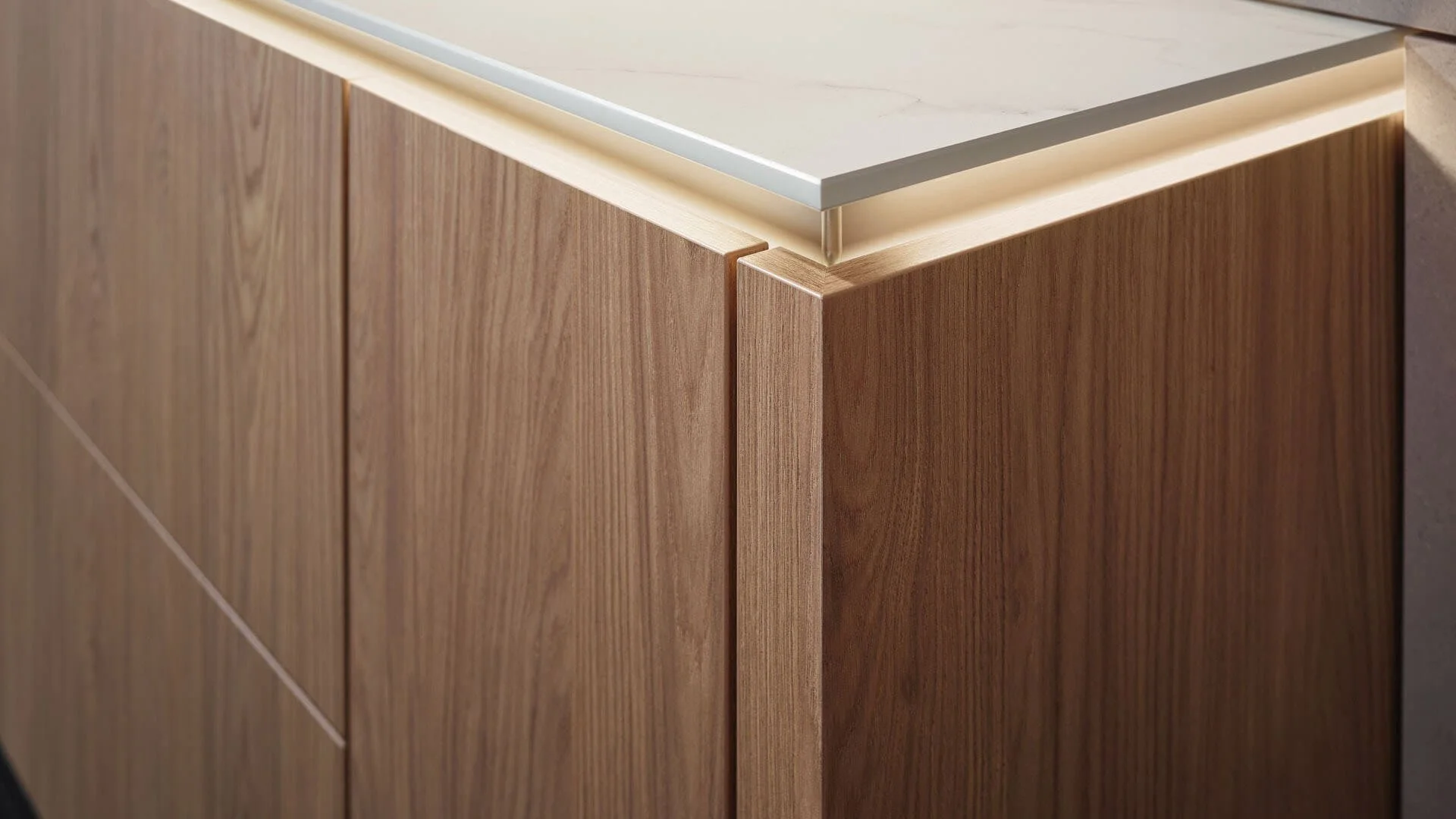 Veneer oak wood kitchens by Sachsenküchen