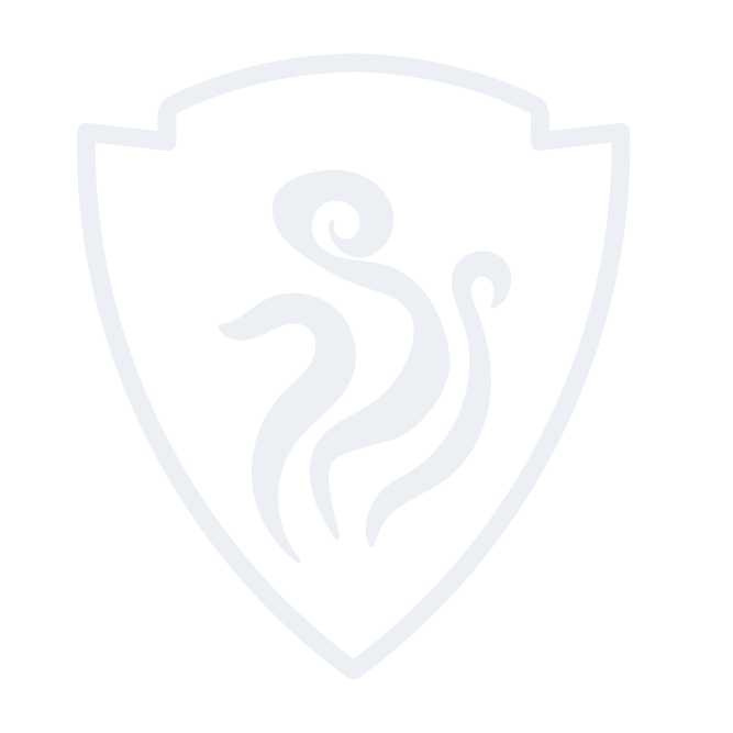 Central Radio Co, Inc.'s shield emblem with stylized smoke tendrils inside, representing the company's commitment to shipyard safety and smoke damage prevention.