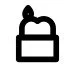 Icon of a locked padlock