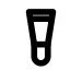 A black and white illustration of a tube of toothpaste.