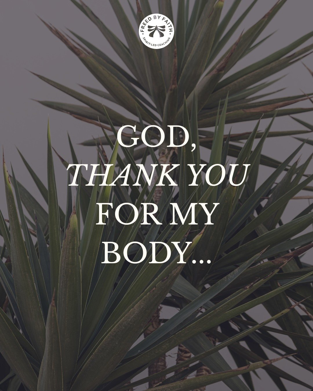God fearfully and wonderfully made us, each part with it's own unique purpose. 

In recovery it is a normal part of the process to feel disconnected from your body or for your body to feel foreign. But taking a moment to thank God for the body He put