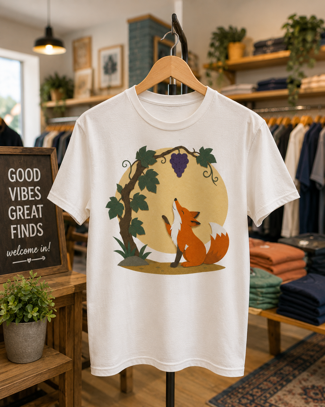 The Fox and The Grapes Fable Tee