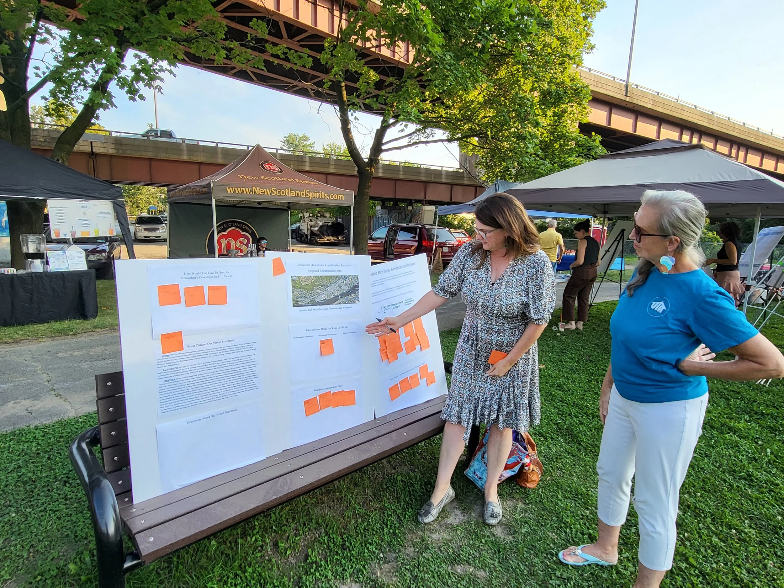Farmers Market tabling for DRI application