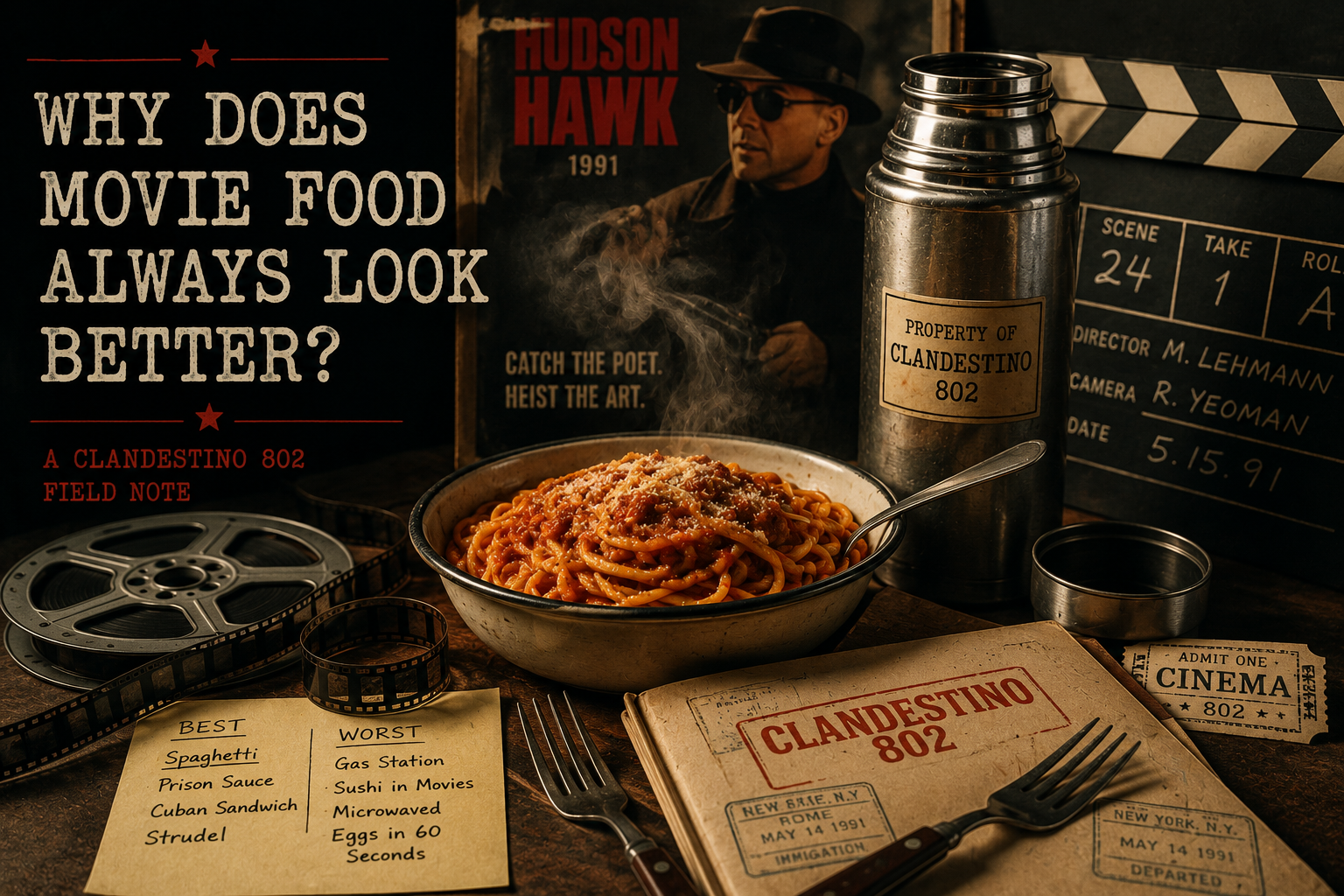 why does movie food always look better?