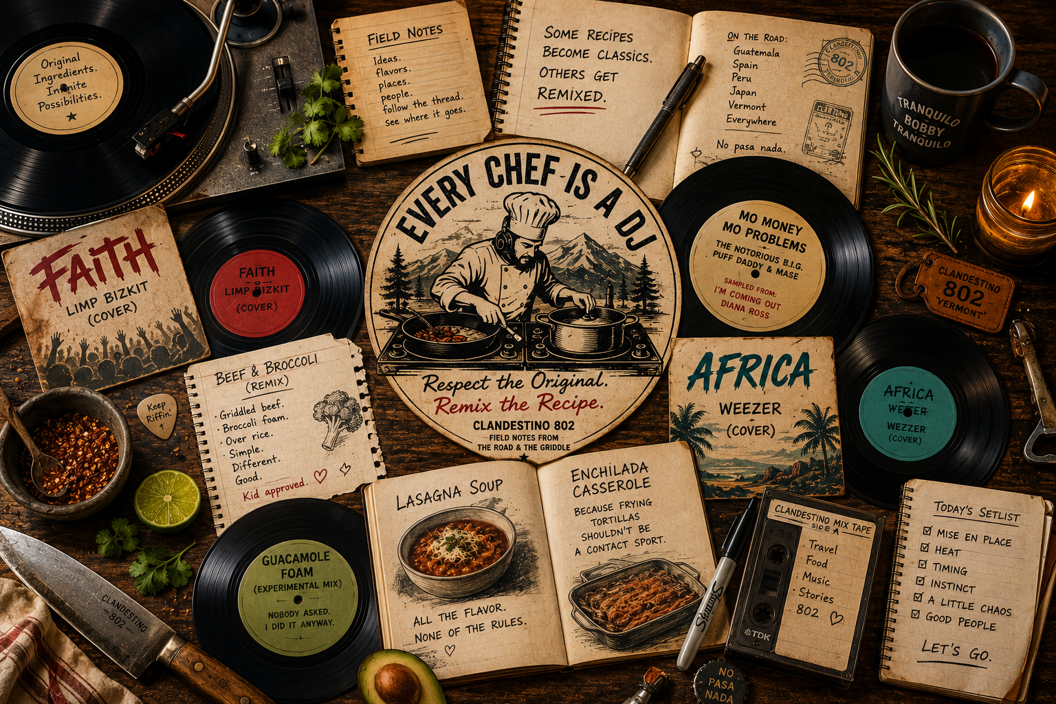 fusion cuisine, remixes, covers and other good ideas
