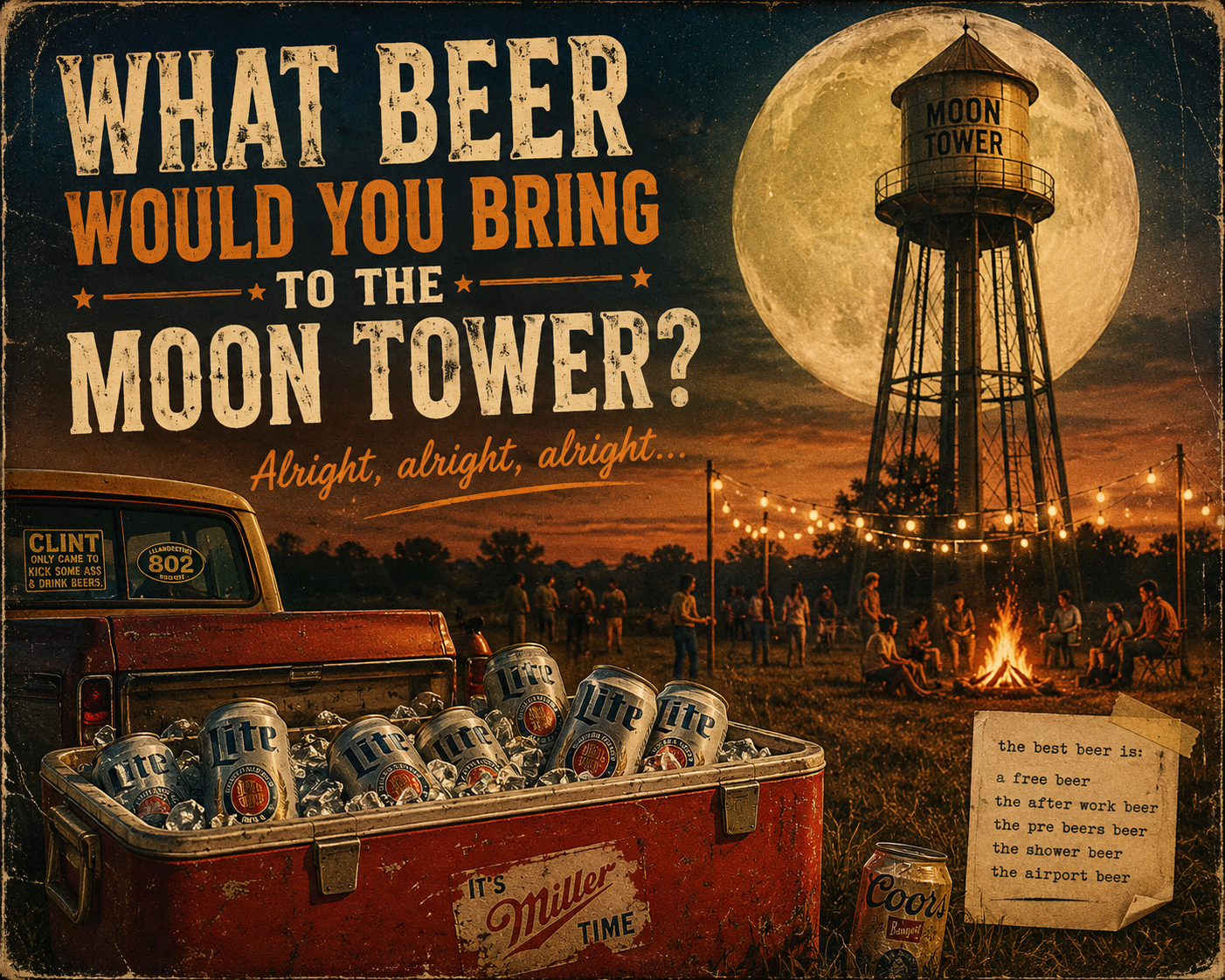 party at the moon tower