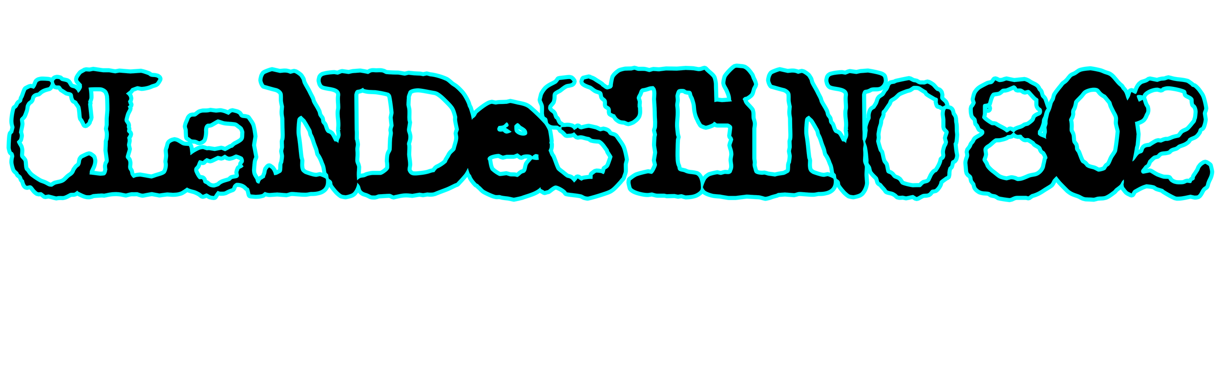 Neon sign with the word 'CHANDYSTAR80' in blue glowing letters.