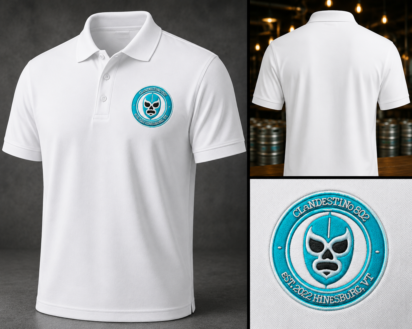 Clandestino 802 White Polo Shirt