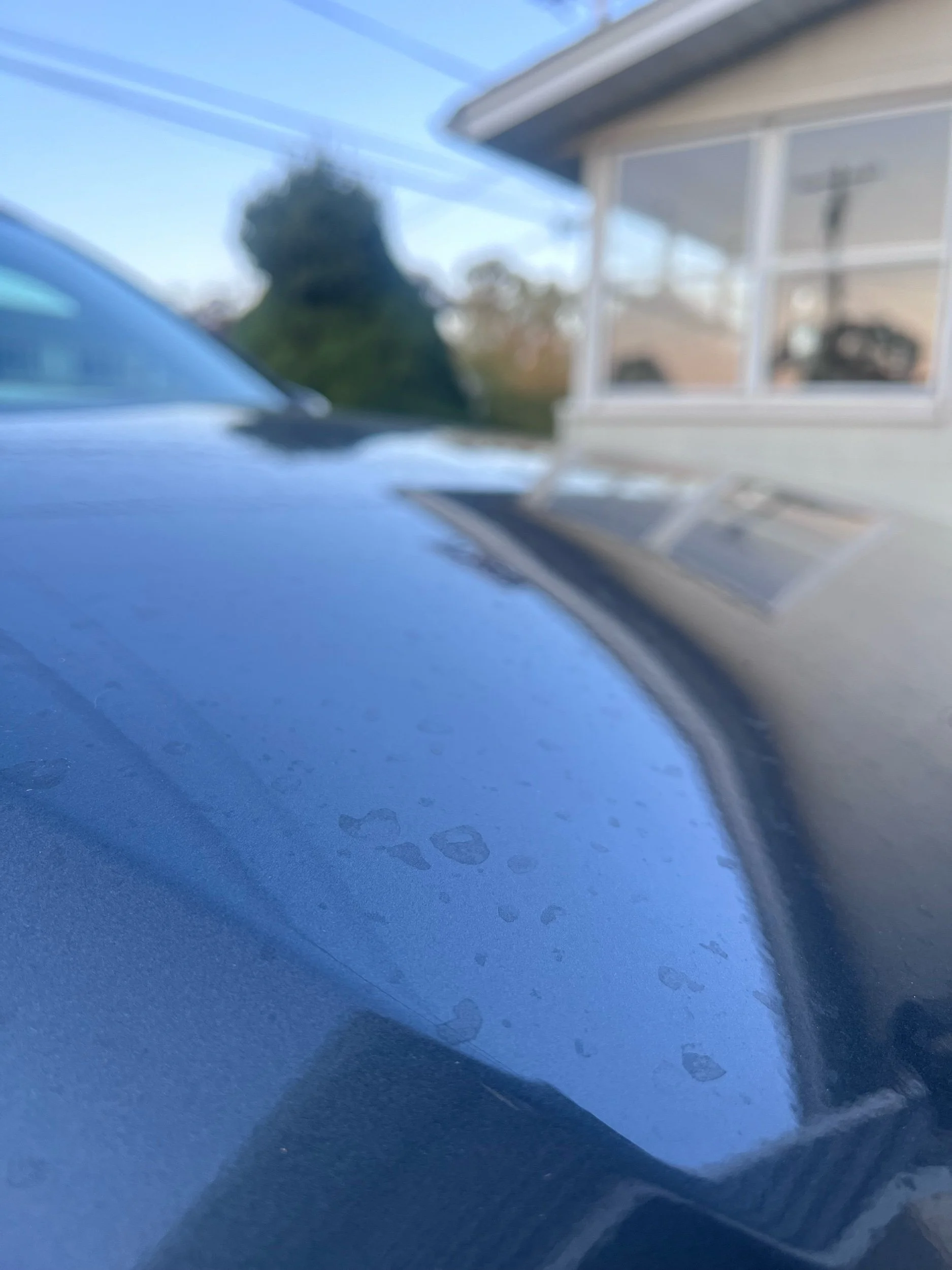 Water spots on an Infiniti 