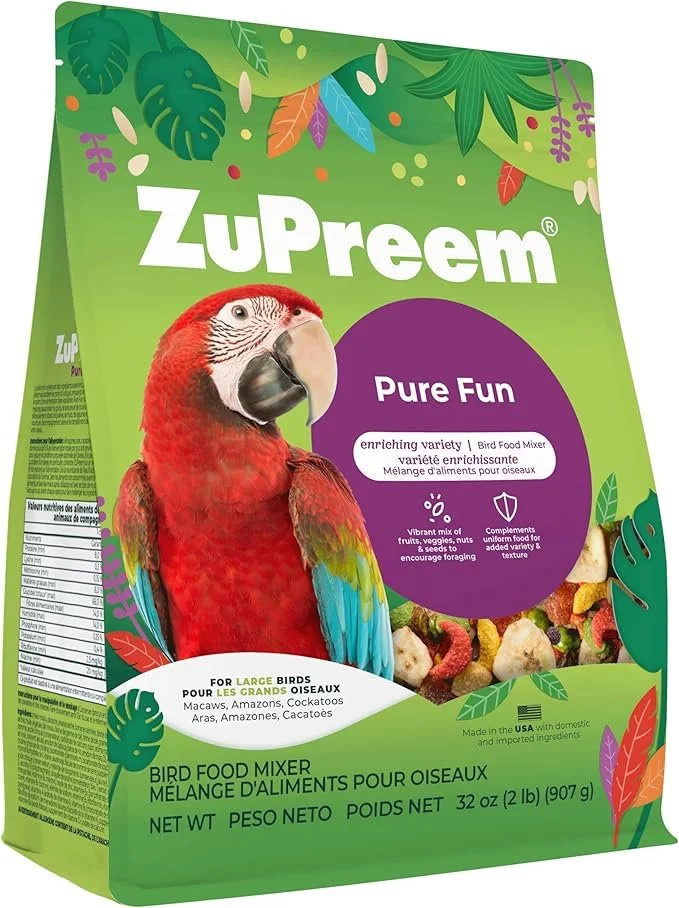 ZuPreem Pure Fun Bird Food Large pellet
