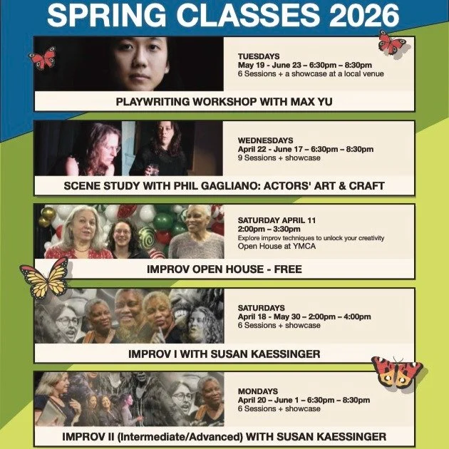 Here's the lineup!! Don't put this off. You're not too inexperienced; you're not too experienced- there couldn't be a better time to meet and start working together, building something unique and beautiful together. Join a spring class and let's GO! 