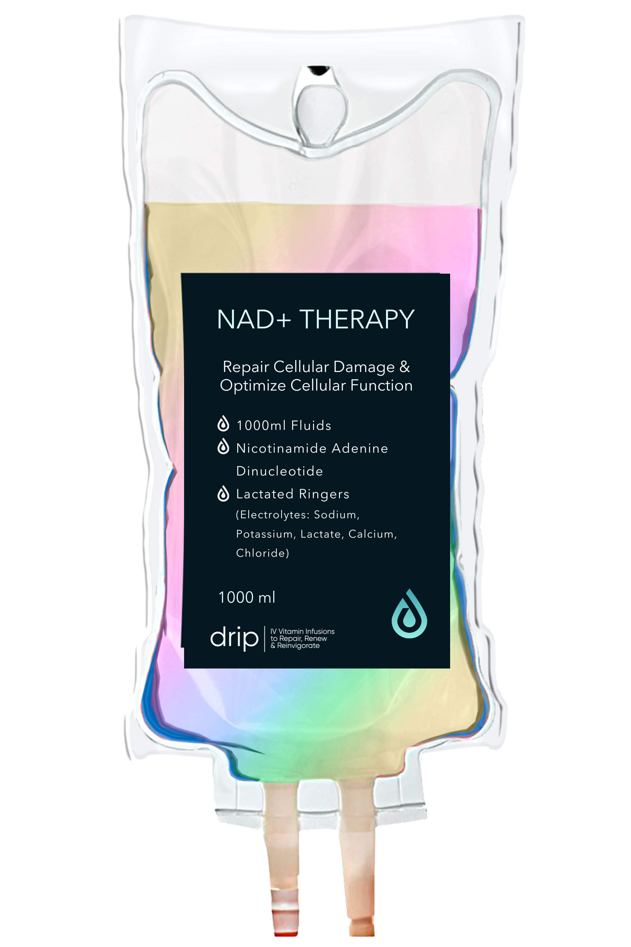NAD+ IV bag for cellular repair and health