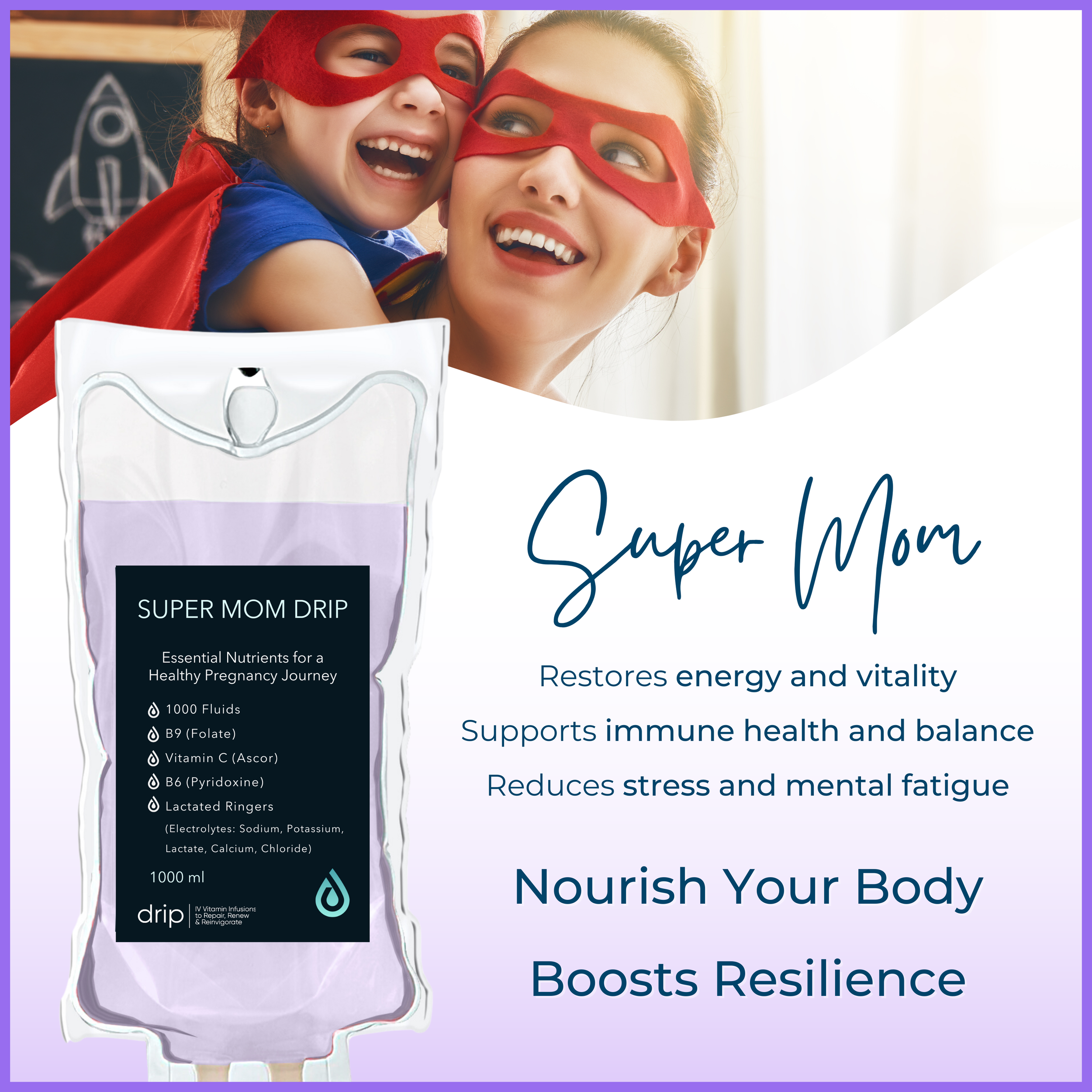 Super Moms, This One’s for You! Boost Your Wellness with the Super Mom Drip at Drip Trussville
