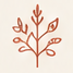 Icon of a red leaf representing human-centered decision-making