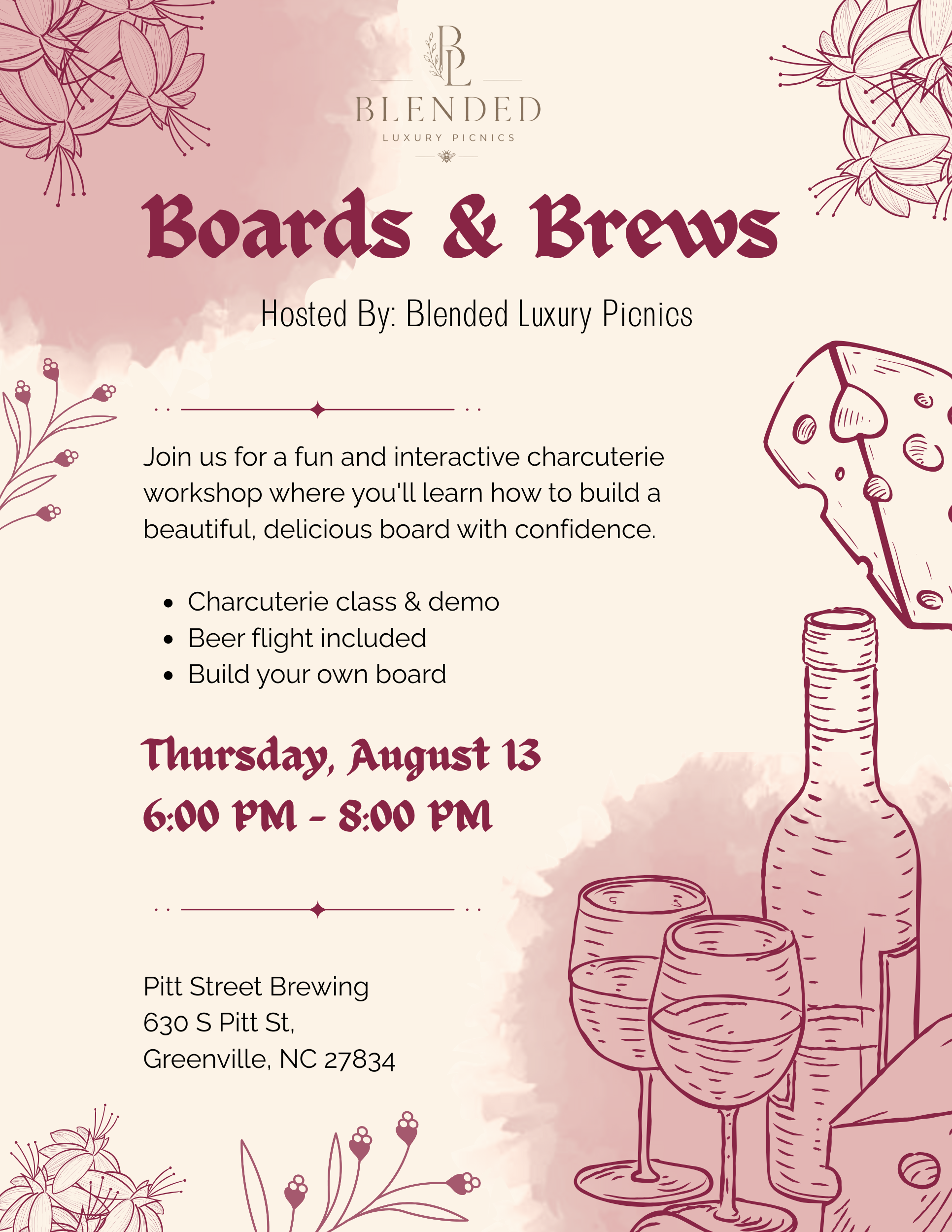Boards & Brews: A Charcuterie Workshop