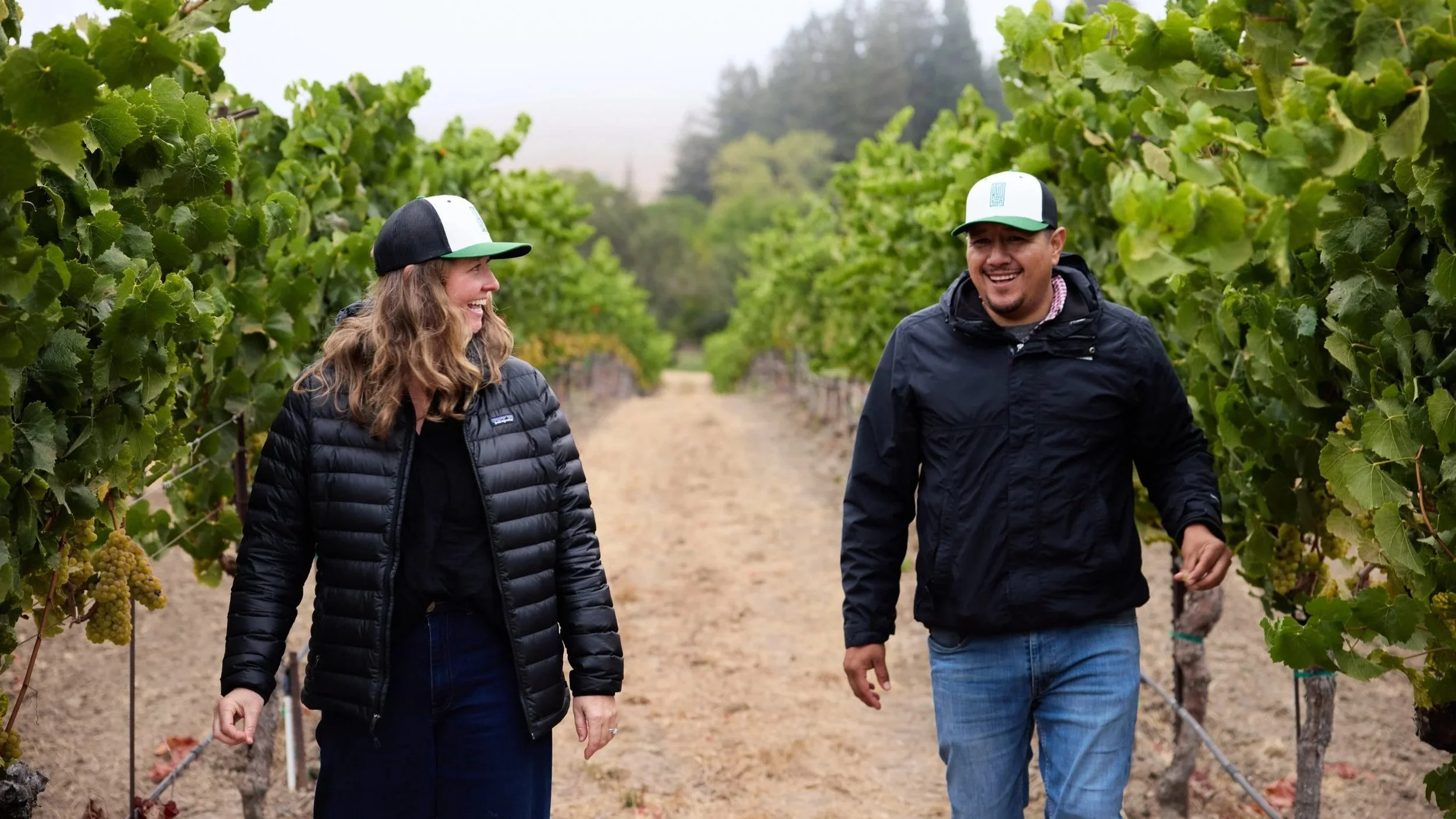 Kelly MacLeod, Vice President of Operations and Salvador Rosales, Vineyard Manager