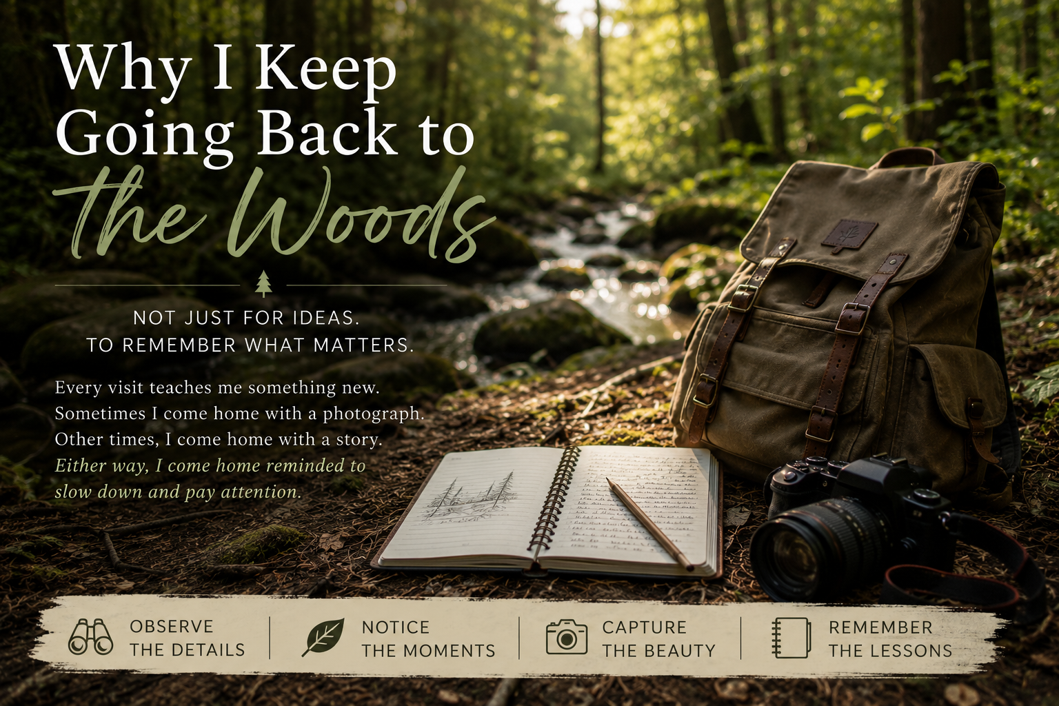 Why I Keep Going Back to the Woods 