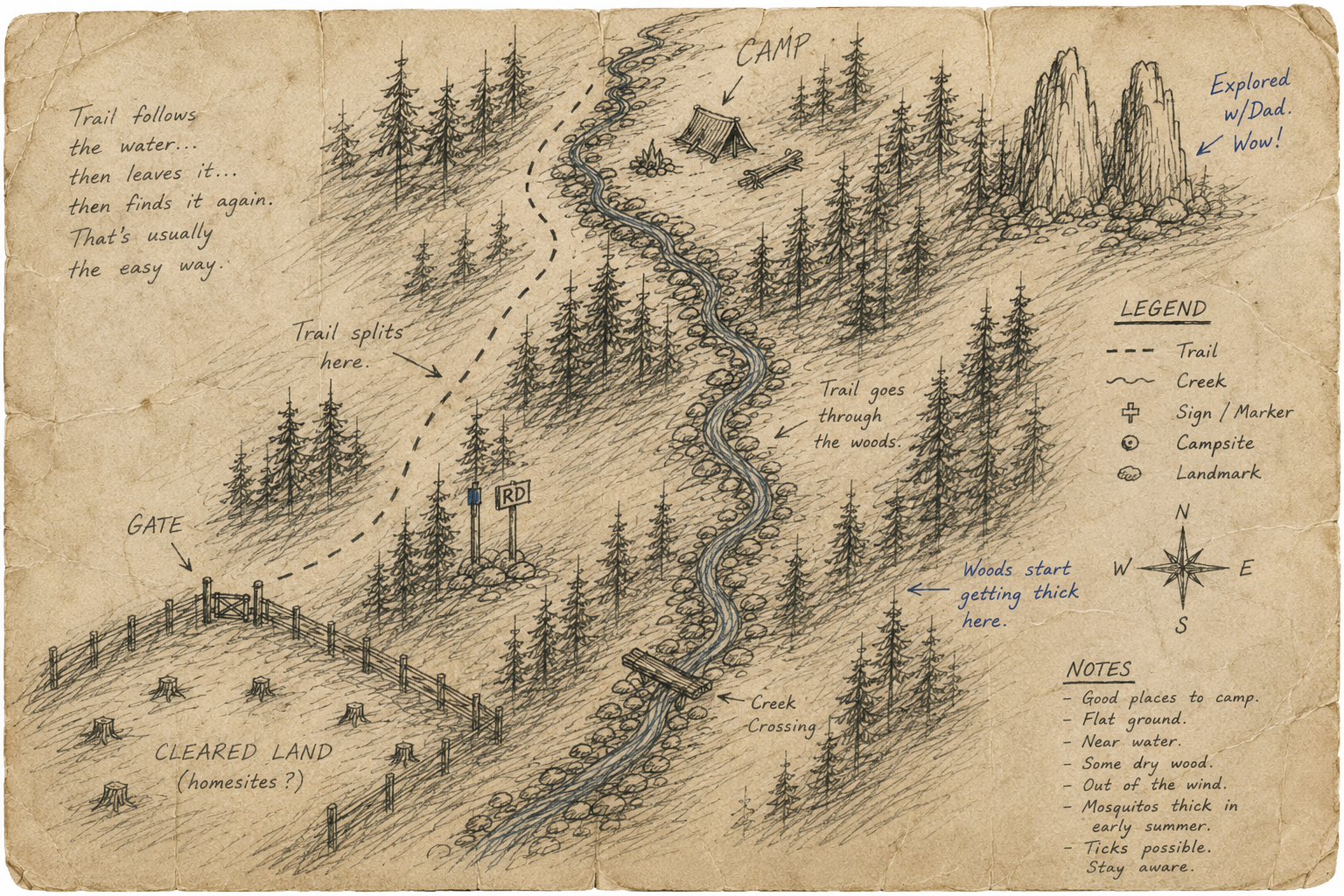 Sketching the Map