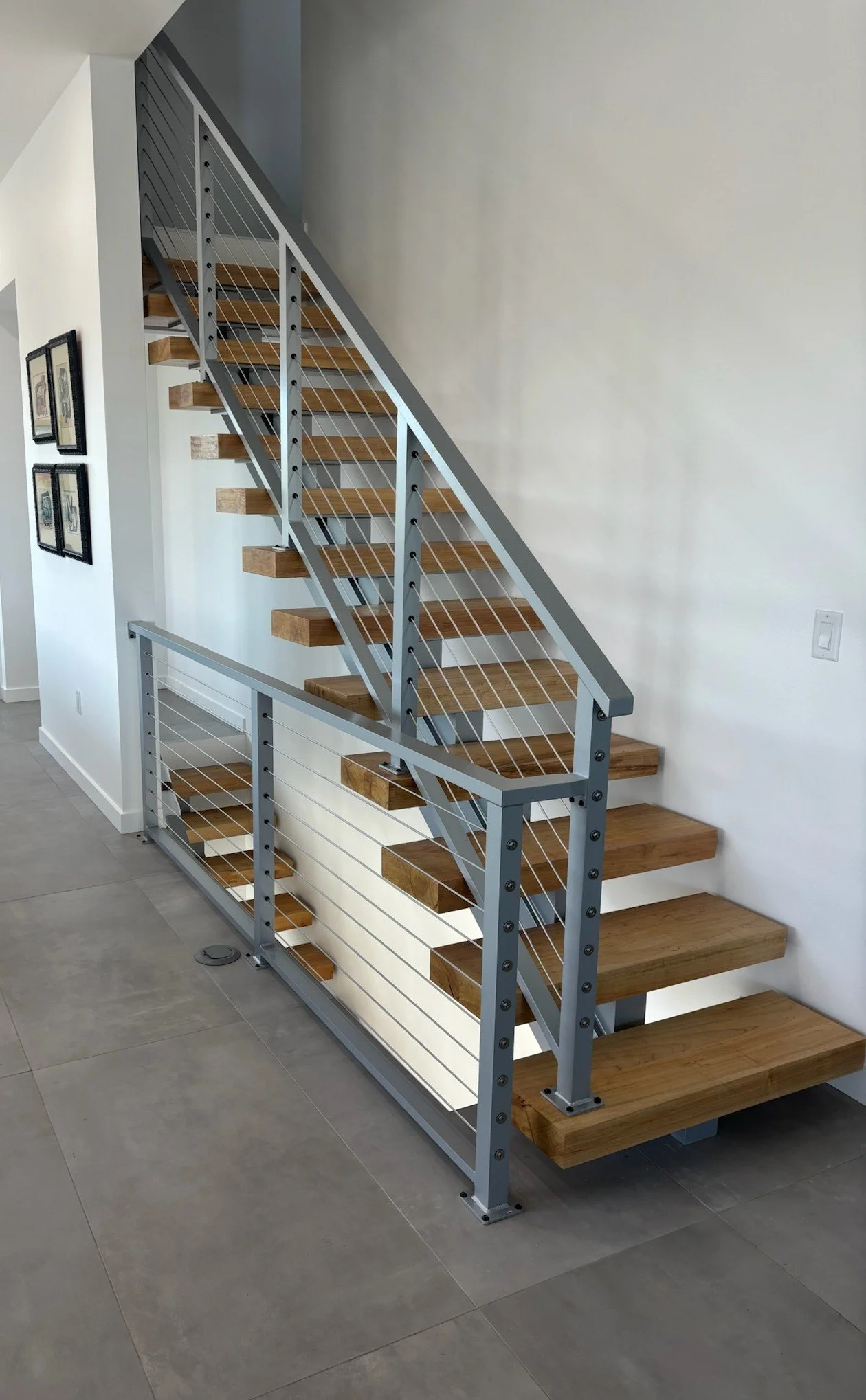 Modern Cable railing staircases in  Sarasota.