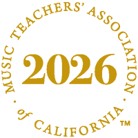 Logo for the Music Teachers' Association of California 2026