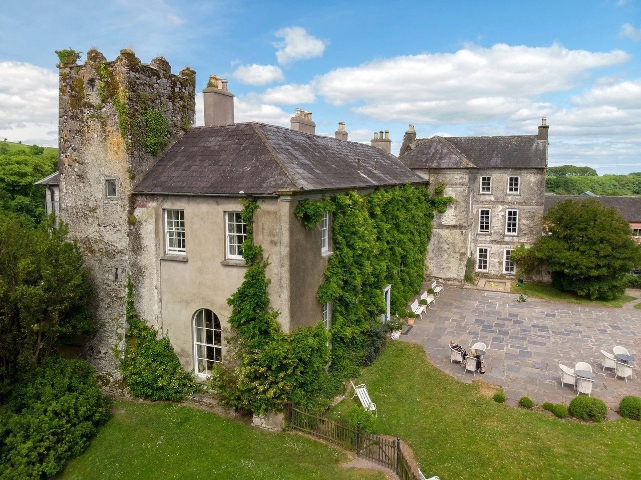 Front patio of Ballymoe estate