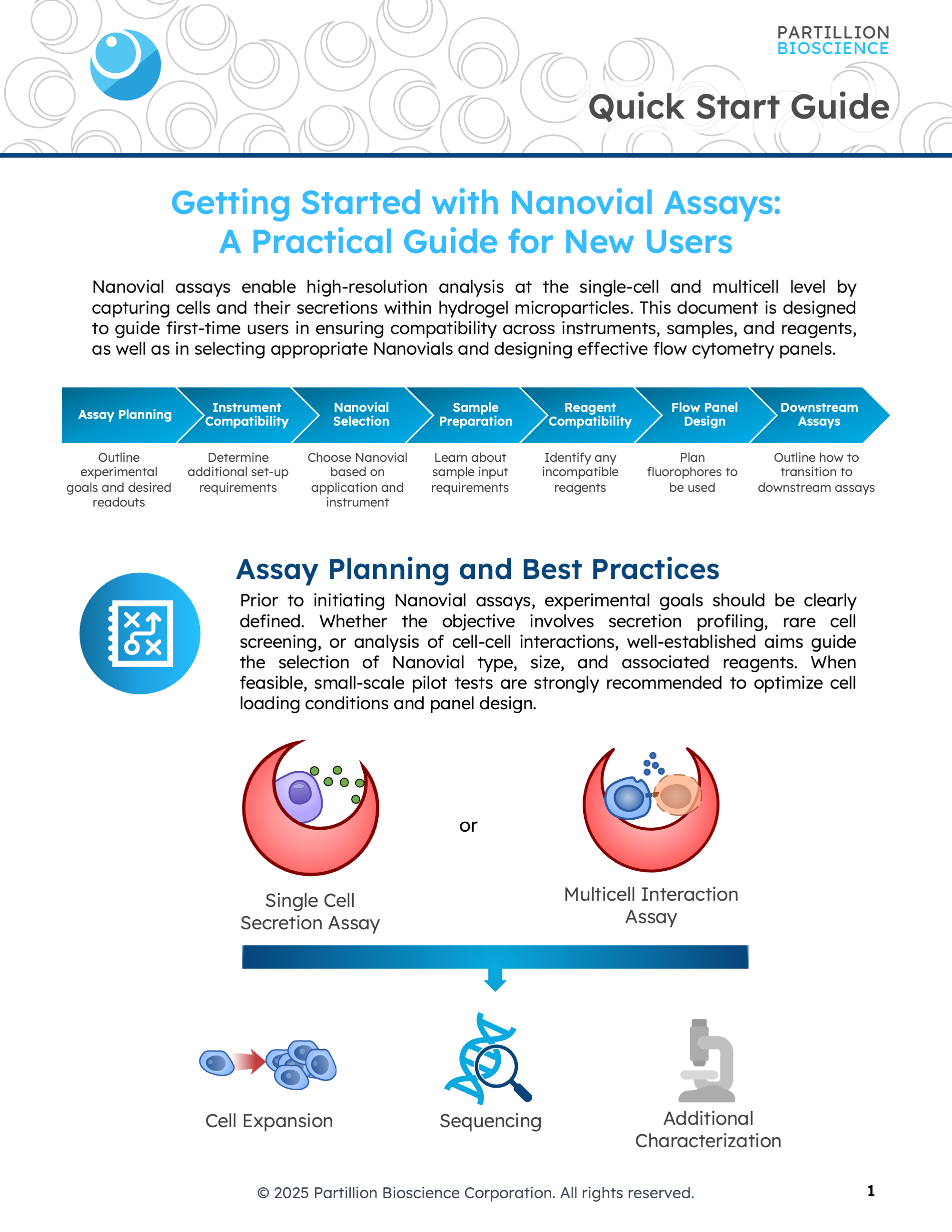 Getting Started with Nanovial Assays:  A Practical Guide for New Users