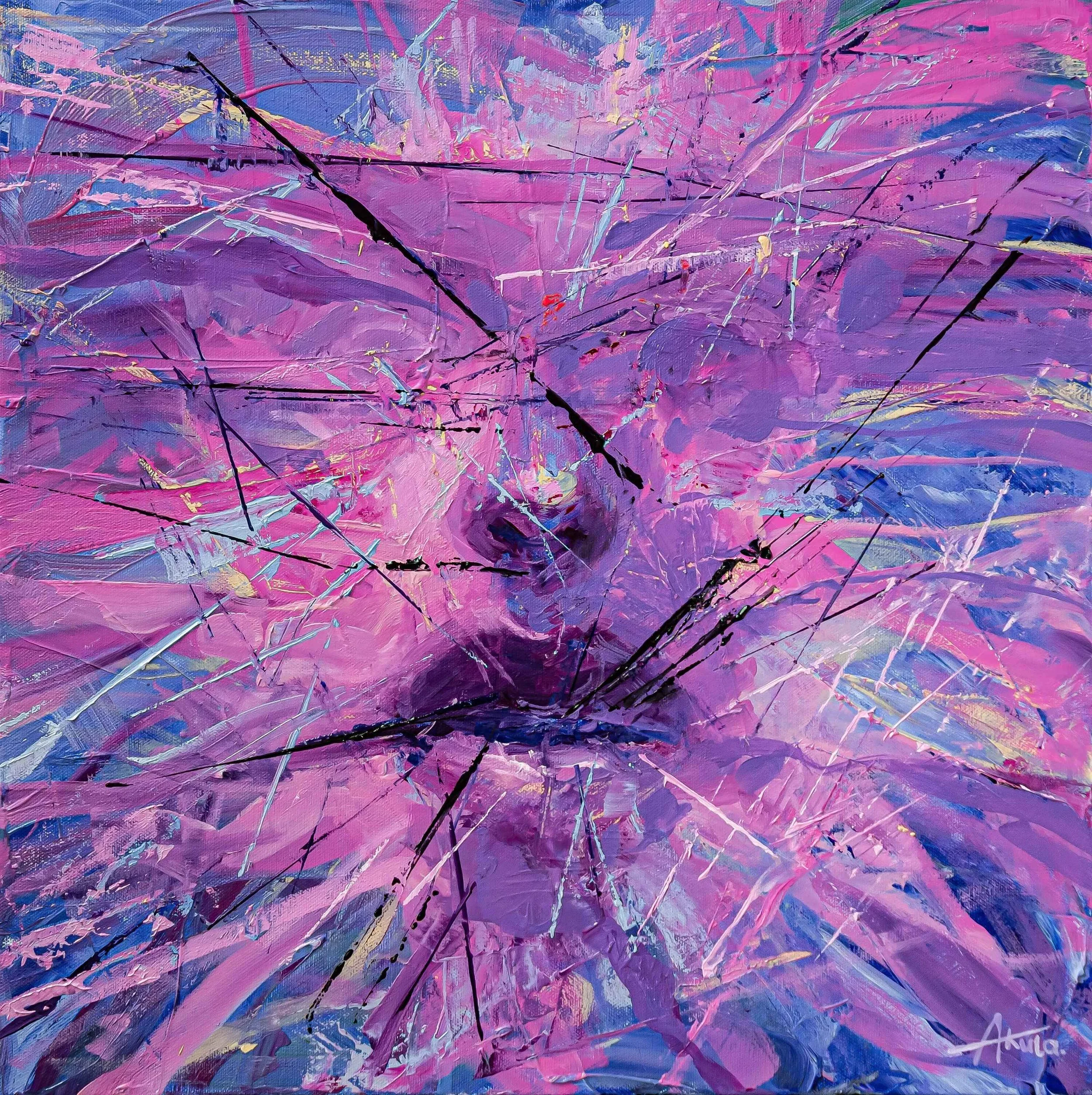 original oil painting on canvas by Los Angeles contemporary artist Taia Akulova, exploring emotional openness, strength, and vulnerability.