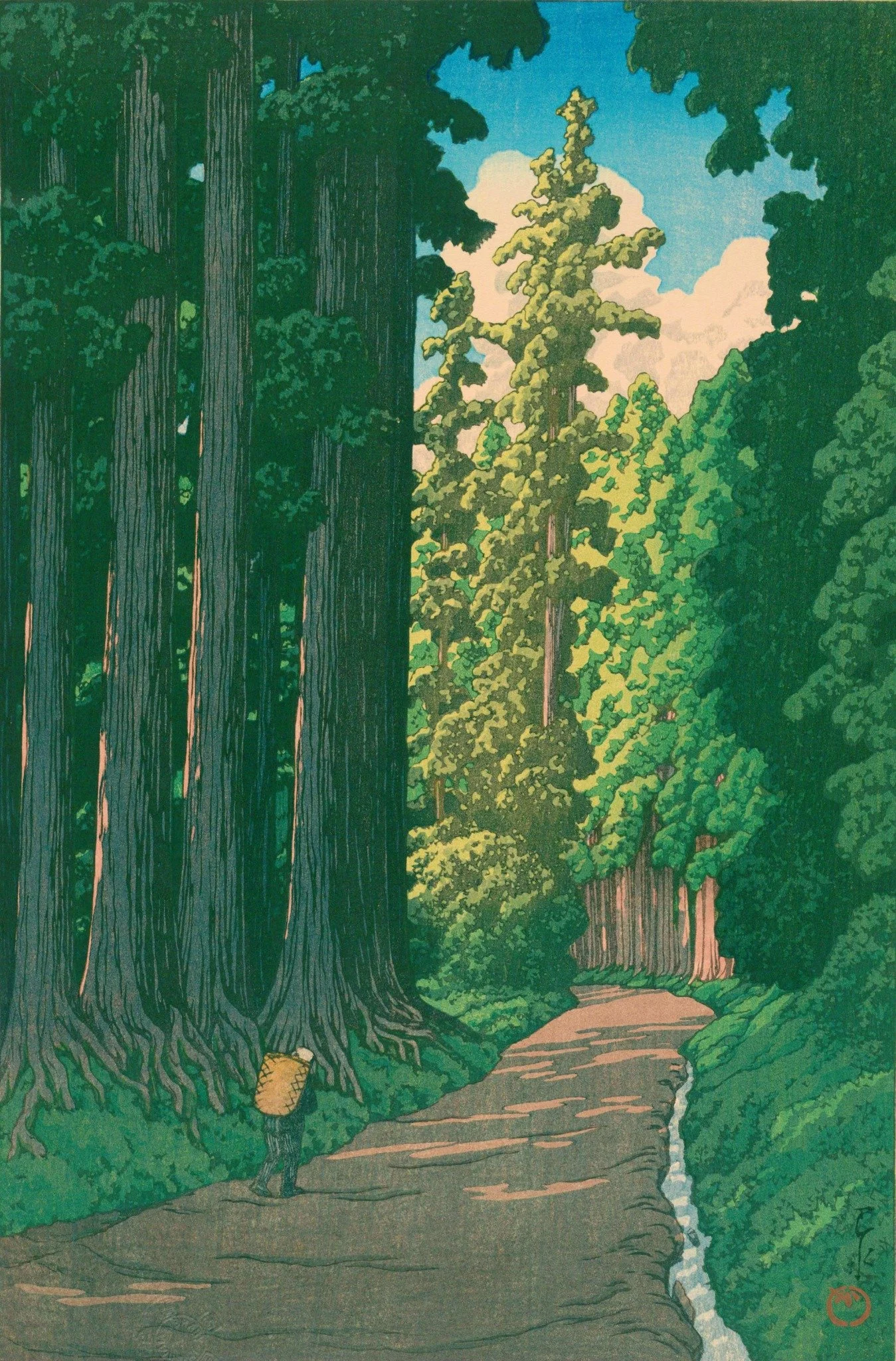Nikkō Road — Kawase Hasui (1930)