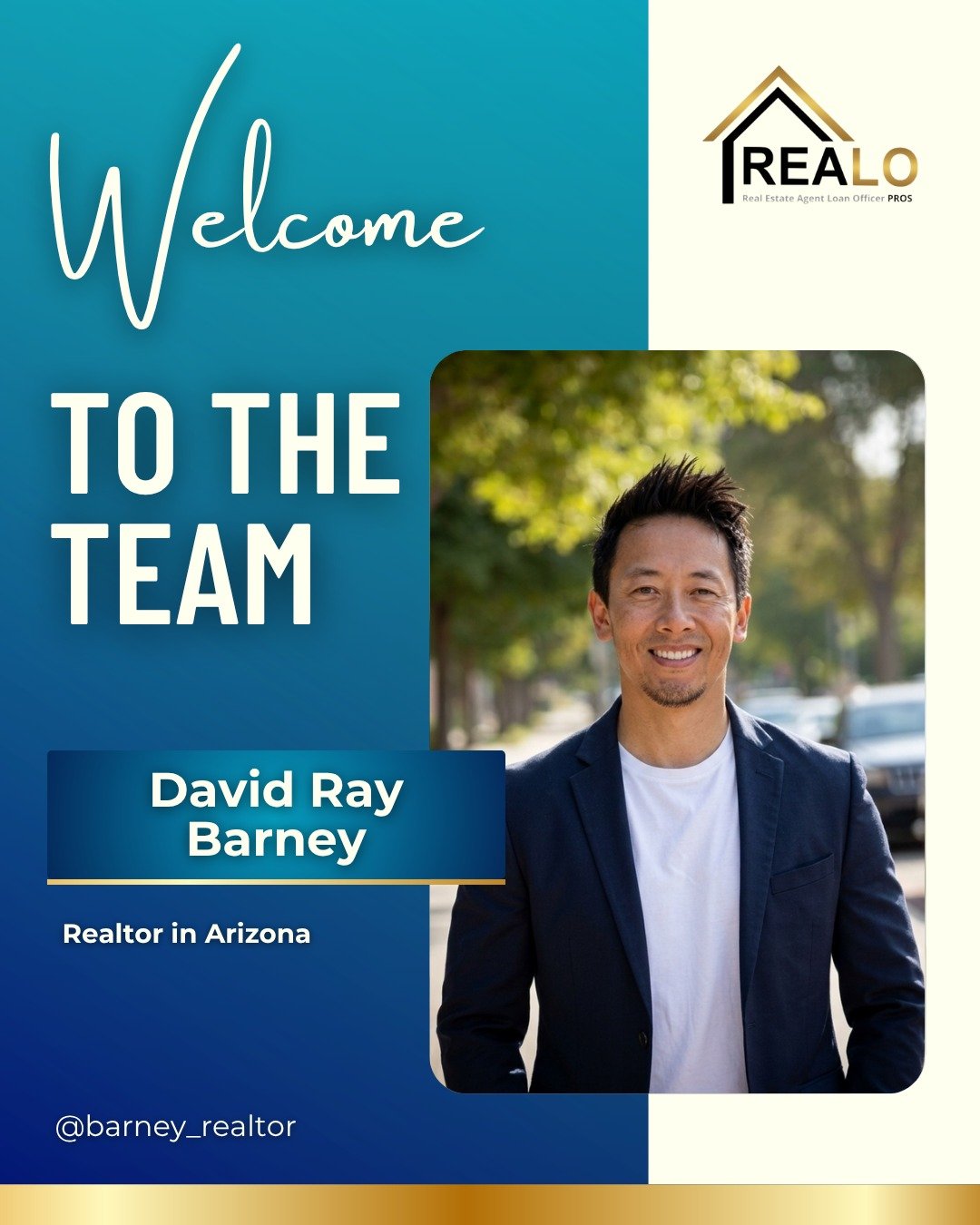 ✨ Welcome David Ray Barney to REALO Pros! ✨

Help us welcome our newest REALO Pros partner, David Ray Barney! 🎉 

As a dedicated Realtor in Arizona, David is always looking for ways to better serve his community. That's why he is strategically addin