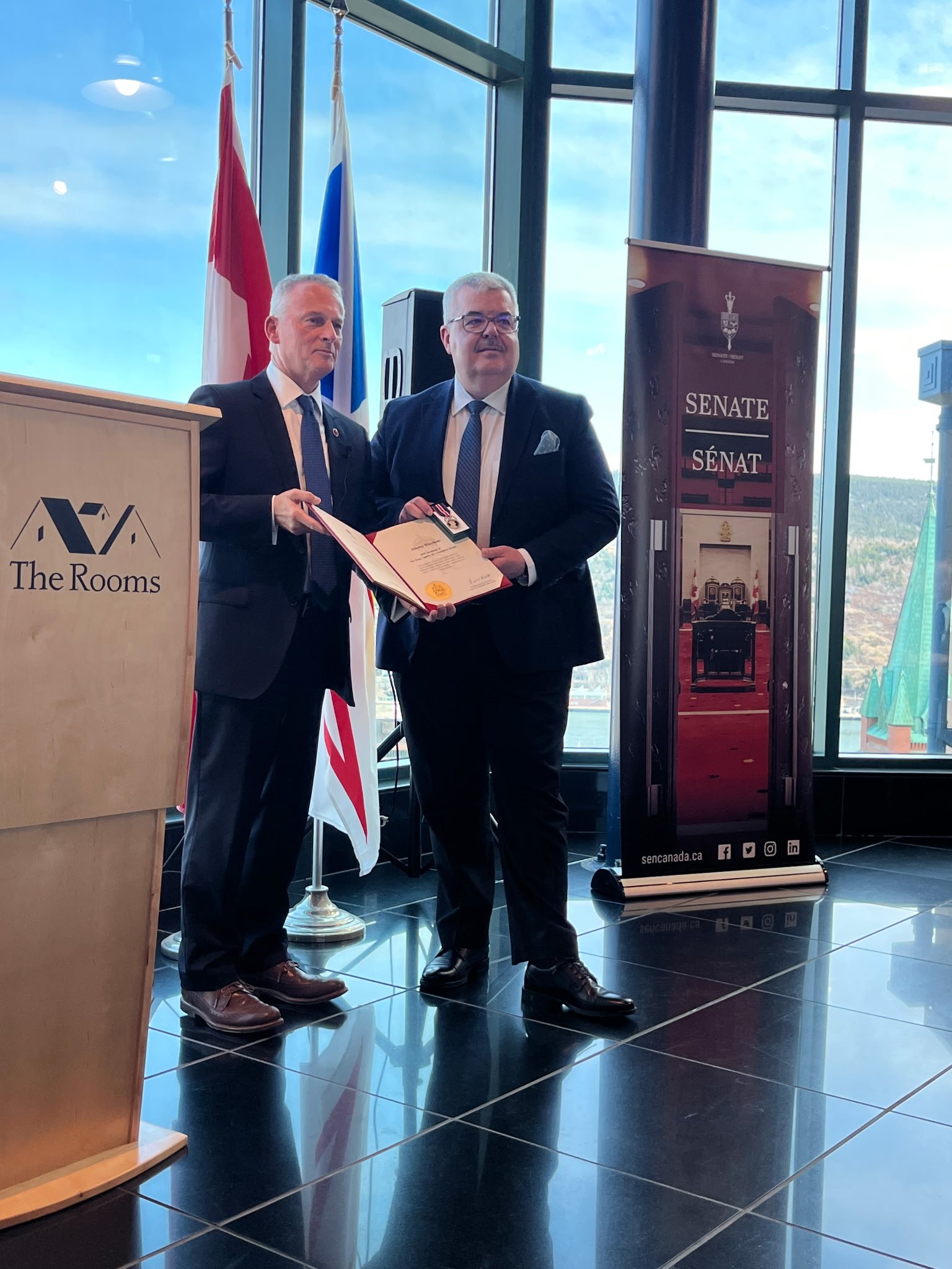 Alberto Wareham awarded the King Charles III Coronation Medal