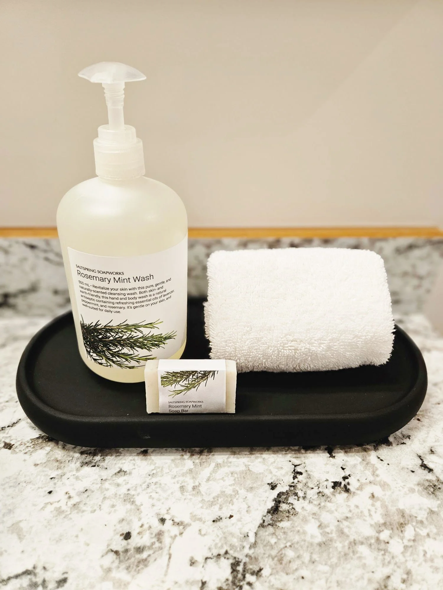 saltspring bodyworks soap & towel